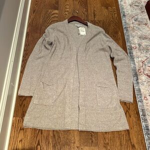 Barefoot Dreams cozy chic lite gray cardigan an. Size med